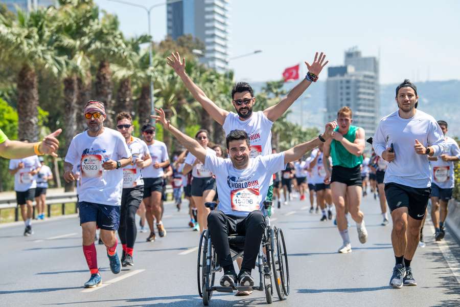 Registro da corrida em solo turco