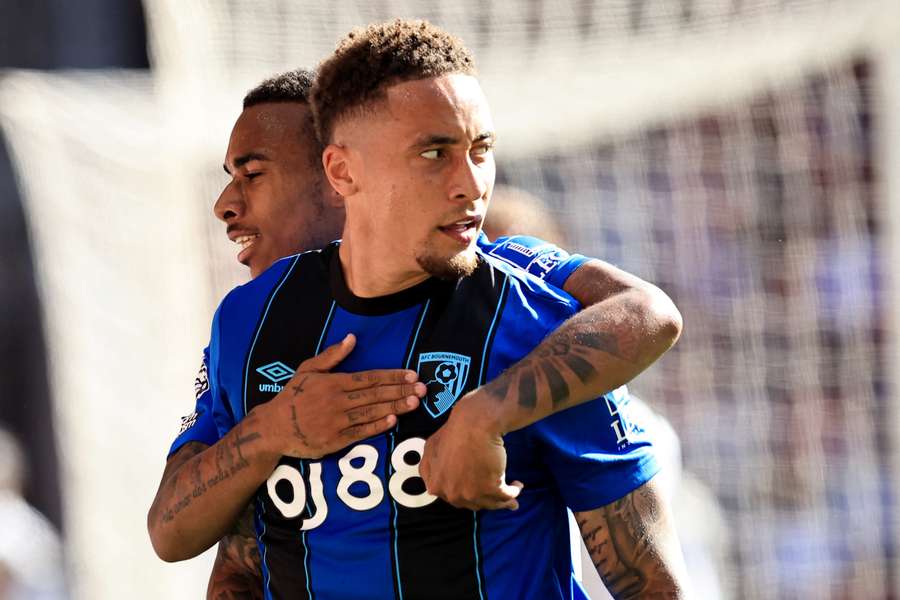 Tavernier celebrates scoring for Bournemouth Tavernier celebrates scoring for Bournemouth
