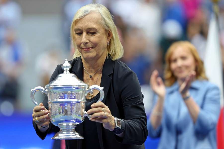 Martina Navratilova ved US Open i 2022.