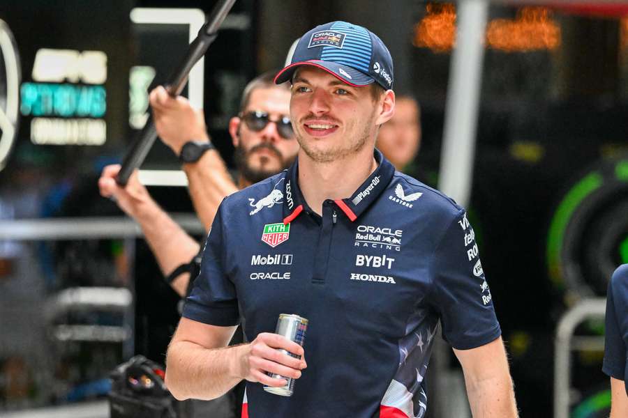 Red Bull's Max Verstappen walks in the paddock ahead of the 2024 Miami Grand Prix