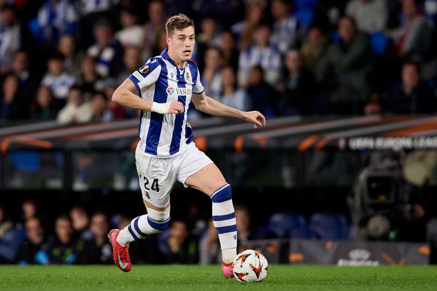 Luka Sucic, en el partido en el que se lesionó