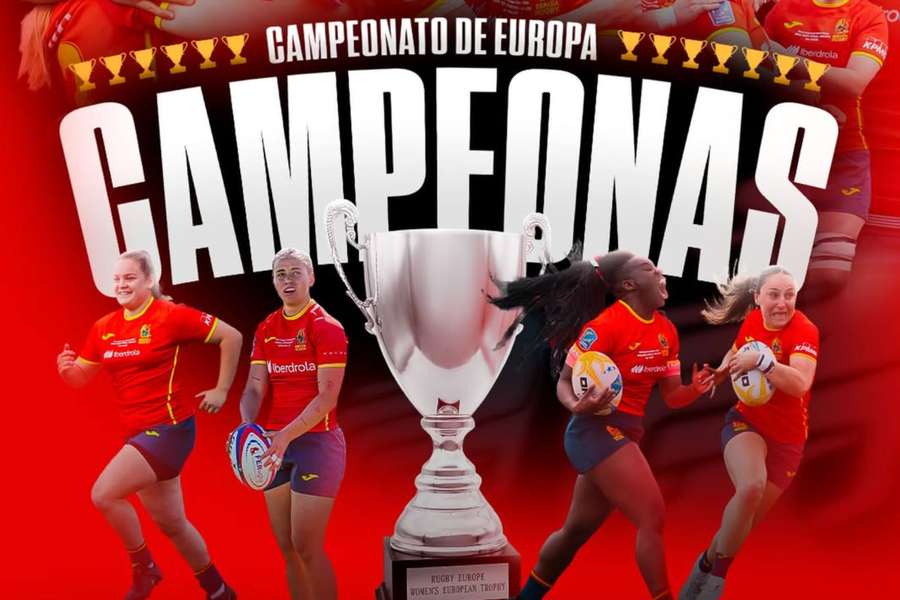 España, campeona de Europa femenina de rugby 
