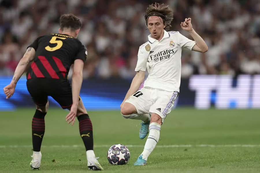 Luka Modric, en el duelo contra el Manchester City