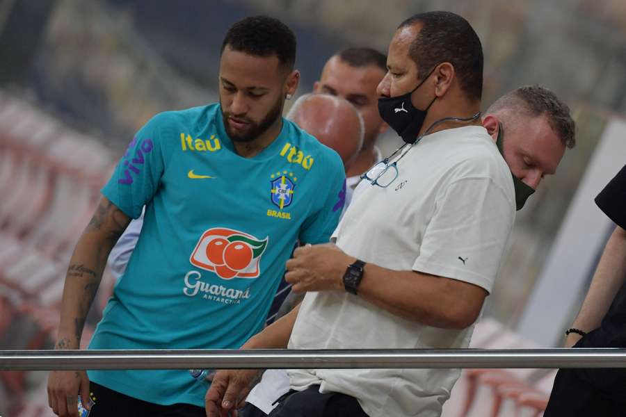 Neymar y su padre