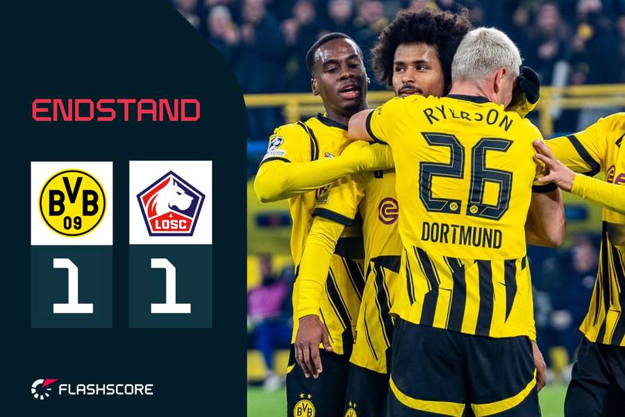 Dortmund mit dem Unentschieden vor heimischer Kulisse.