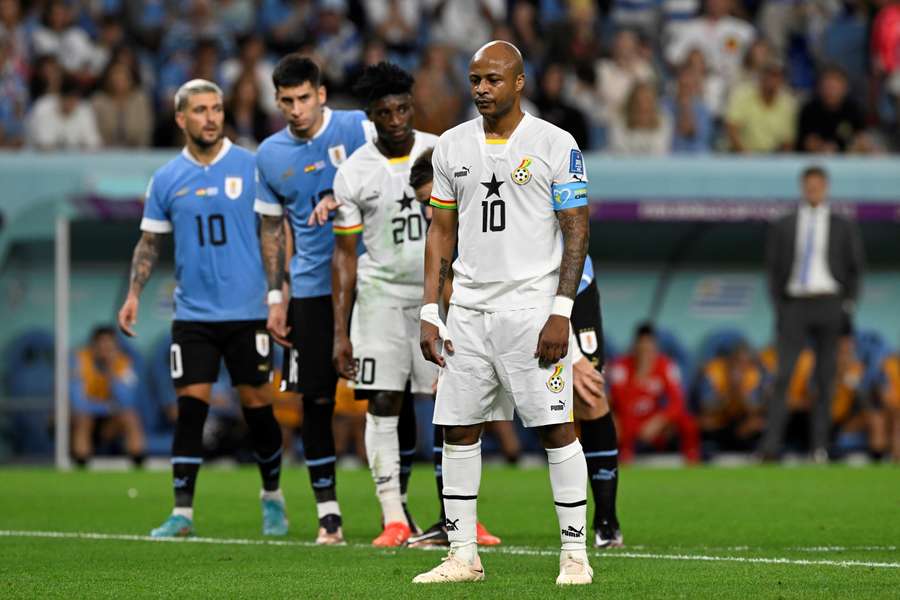 Andre Ayew e o motivo de sua substituição contra Uruguai: sua filha desmaiou nas arquibancadas