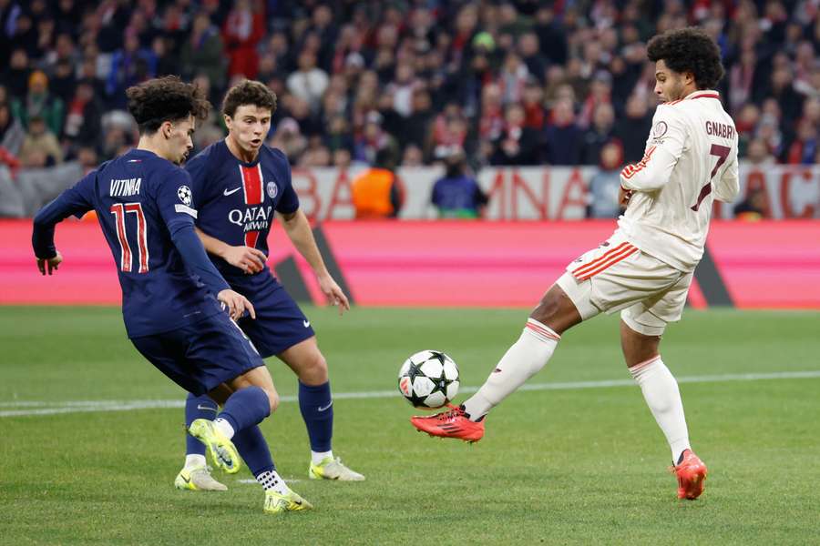 Vitinha et Joao Neves face au Bayern Munich en novembre.