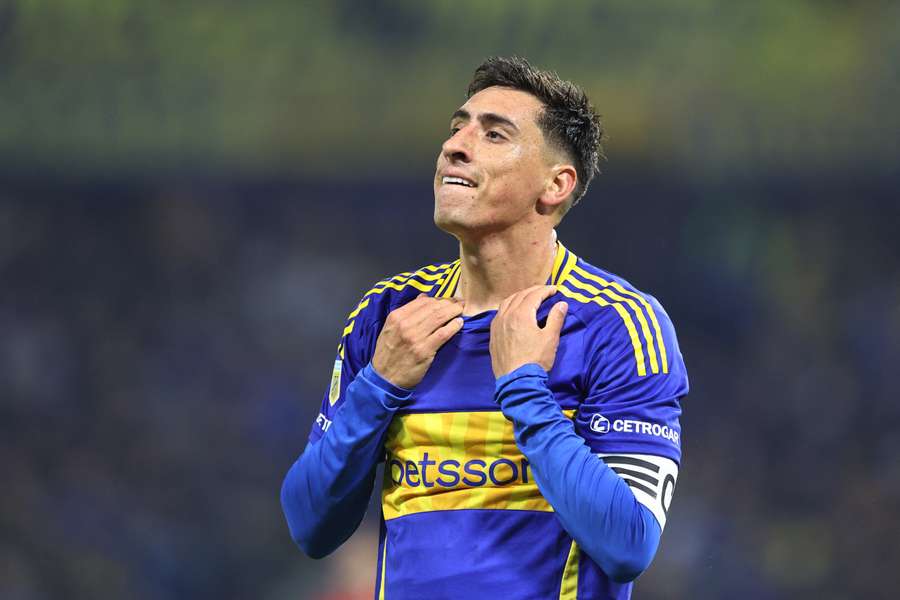 Ein frustrierter Miguel Merentiel im Trikot der Boca Juniors.