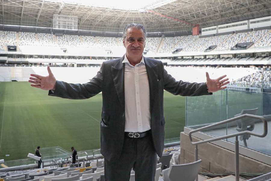 Sérgio Coelho durante um dos eventos que antecederam à inauguração da Arena MRV