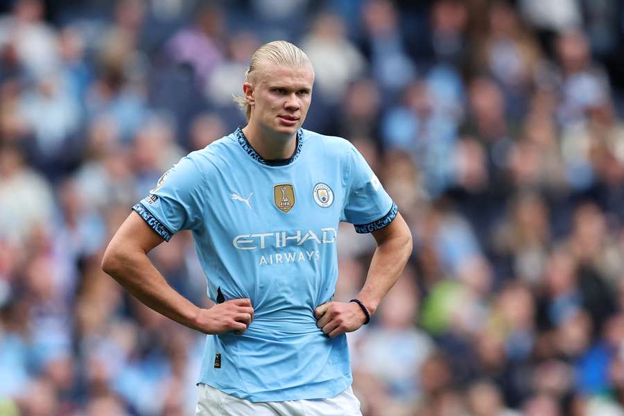 Erling Haaland ao serviço do Manchester City