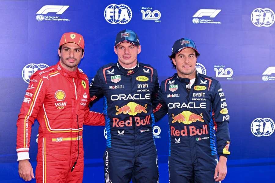 Carlos Sainz, Max Verstappen și Sergio Perez au împărțit primele trei locuri