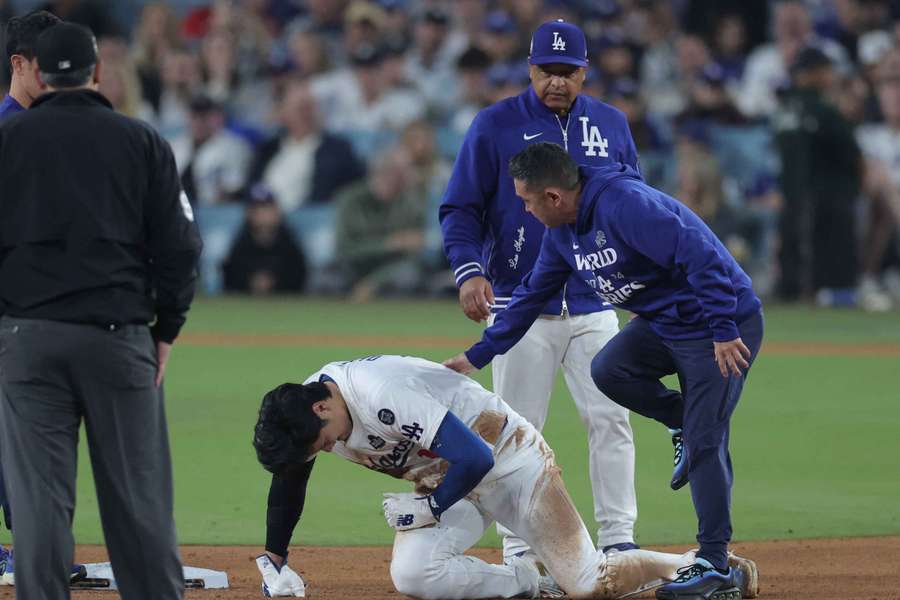 Ohtani suffered a shoulder injury 