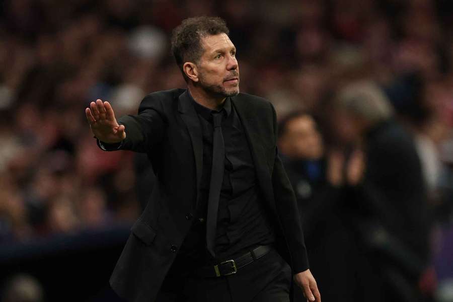 Simeone, técnico del Atlético de Madrid