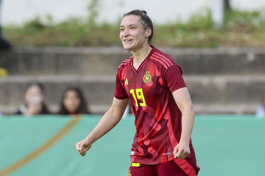 Sophie Weidauer im Trikot der deutschen U23-Nationalmannschaft.