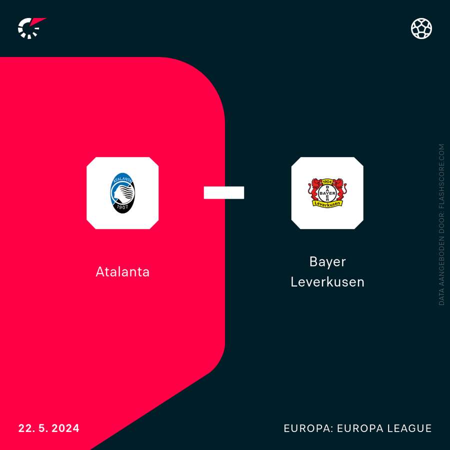 21.00 uur: de Europa League-finale tussen Atalanta en Bayer Leverkusen