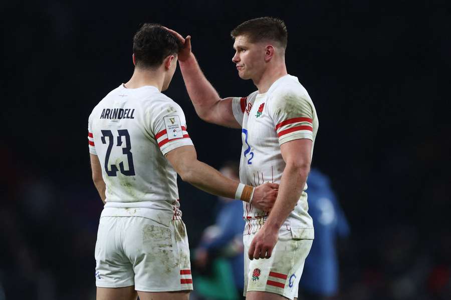 Henry Arundell, left, and Owen Farrell, right, will both start for England against Ireland on Saturday