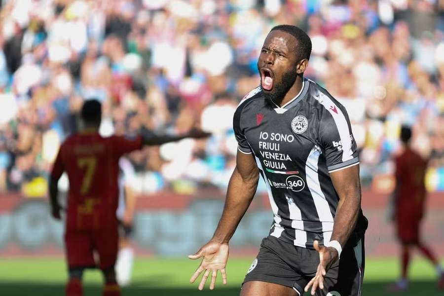 Keinan Davis apontou o segundo golo da Udinese Keinan Davis apontou o segundo golo da Udinese