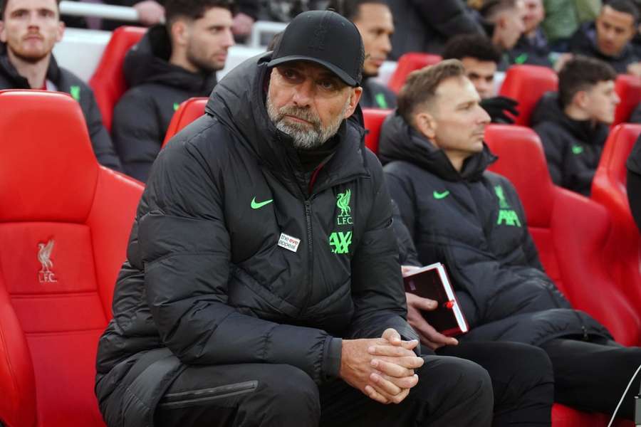Liverpool manager Jurgen Klopp during the Emirates FA Cup fourth round match at Anfield