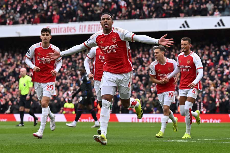 Gabriel Magalhães foi o dono do primeiro tempo no Emirates