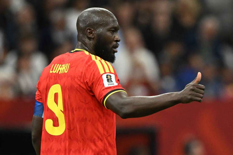 Belgium’s Lukaku in action