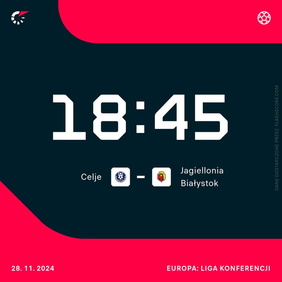 Śledź mecz Celje - Jagiellonia w Lidze Konferencji z Flashscore! Śledź mecz Celje - Jagiellonia w Lidze Konferencji z Flashscore!