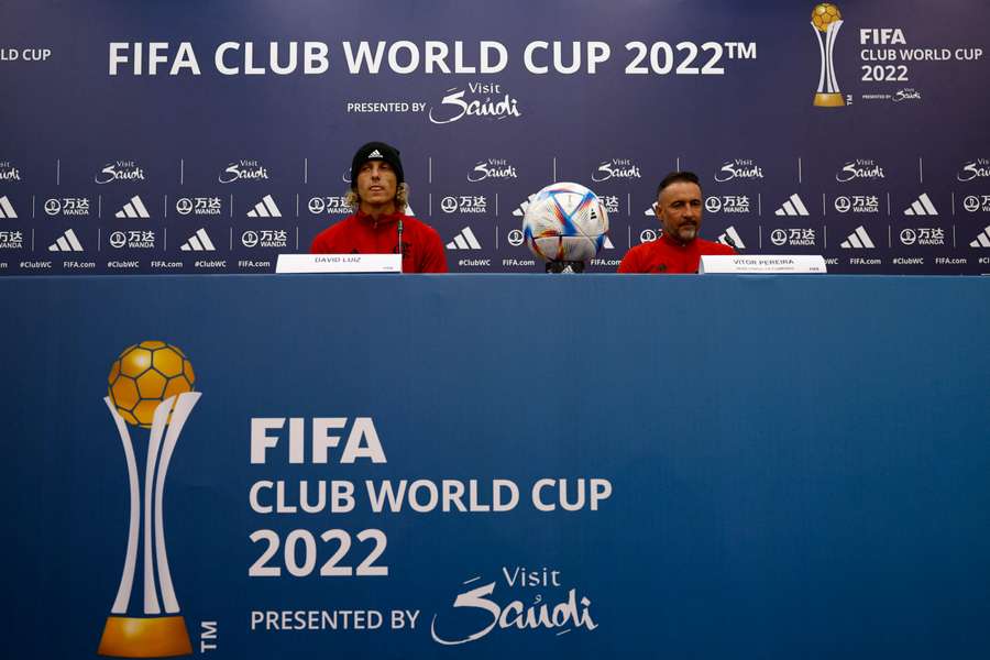 David Luiz and Vitor Pereira speak to the media ahead of the Club World Cup