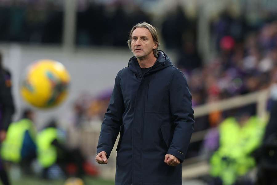 Davide Nicola durante Fiorentina-Cagliari