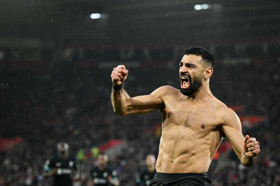 Mohamed Salah rettete den FC Liverpool mit einem Doppelpack.