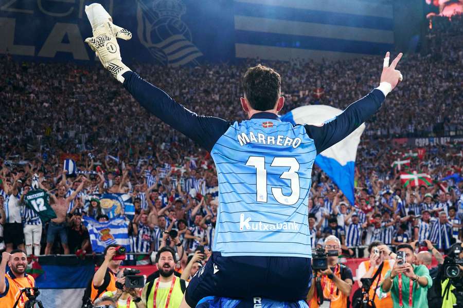 Marrero, héroe de la Real Sociedad en la final de la Copa del Rey