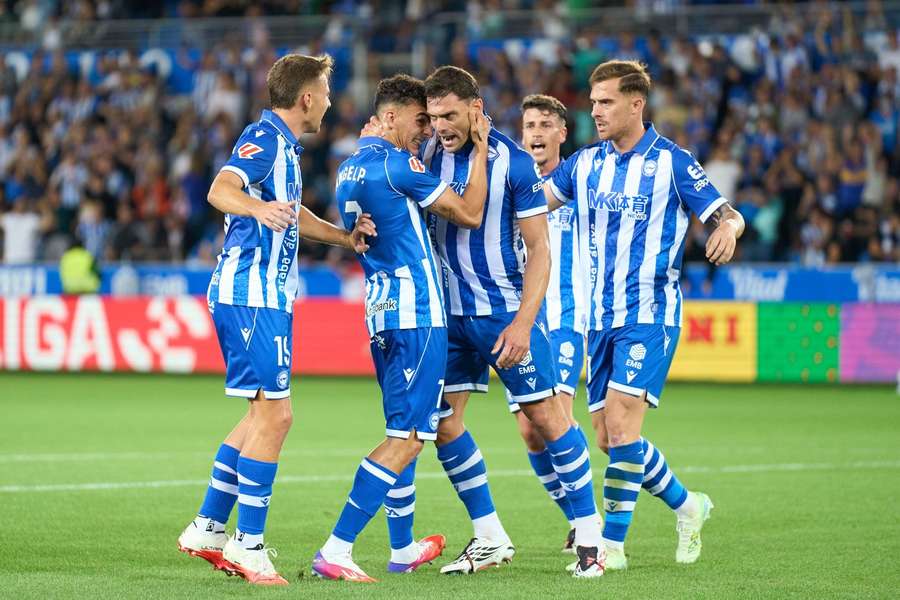 Alavez celebrate their winning goal Alavez celebrate their winning goal
