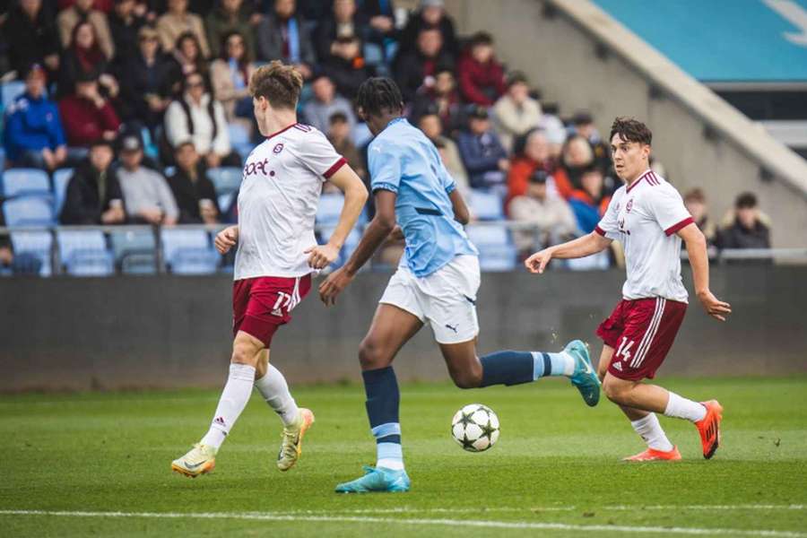 Mladí fotbalisté Sparty na Manchester City nestačili.