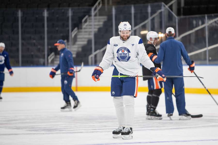 Draisaitl während dem Trainingslager in Edmonton