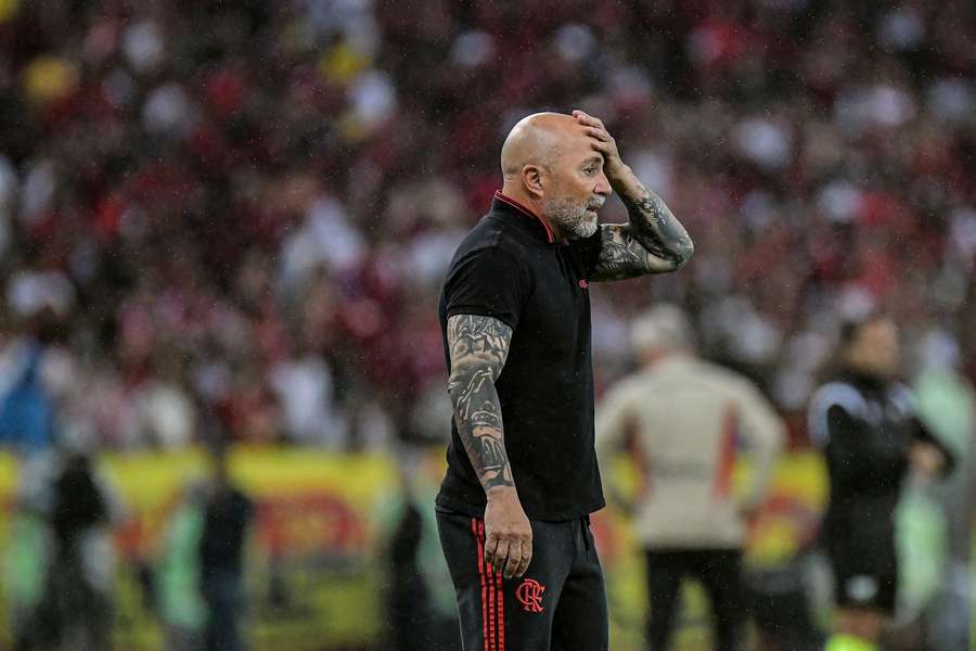 O argentino durante o jogo contra o São Paulo no Maracanã