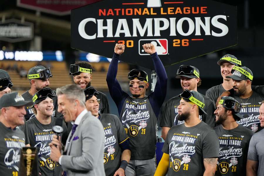 Brewers celebrate as 2026 National League Champions Brewers celebrate as 2026 National League Champions