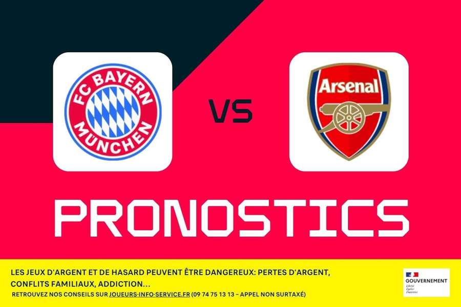 Bayern Munich - Arsenal : pronostics, meilleurs paris et cotes (Ligue des champions) Bayern Munich - Arsenal : pronostics, meilleurs paris et cotes (Ligue des champions)
