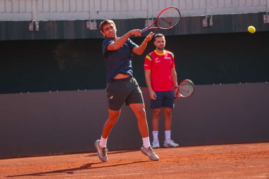 Daniel Mérida, entrenando en Chile