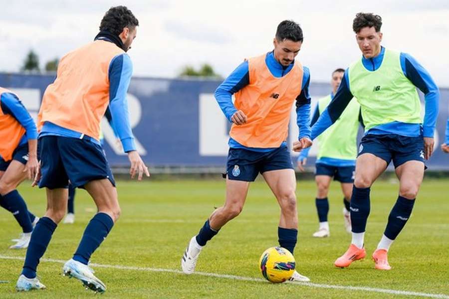 Eustáquio no treino do FC Porto