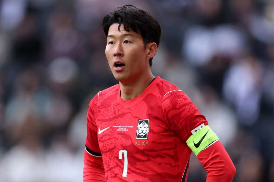 Son Heung-min lors du match amical entre la Corée du Sud et la Côte d’Ivoire, le 28 mars 2026 à Milton Keynes en Angleterre. Son Heung-min lors du match amical entre la Corée du Sud et la Côte d’Ivoire, le 28 mars 2026 à Milton Keynes en Angleterre.