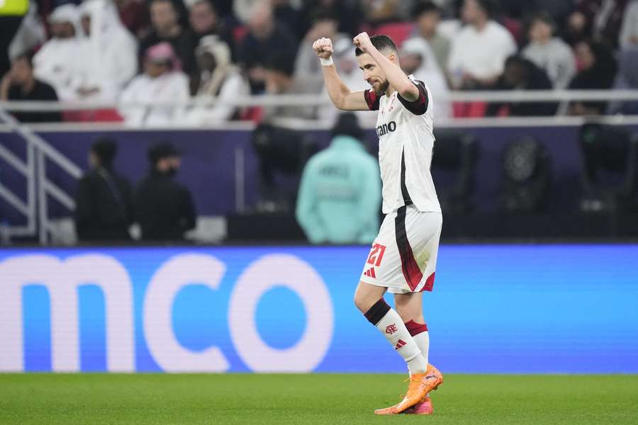 Jorginho celebrates his goal Jorginho celebrates his goal