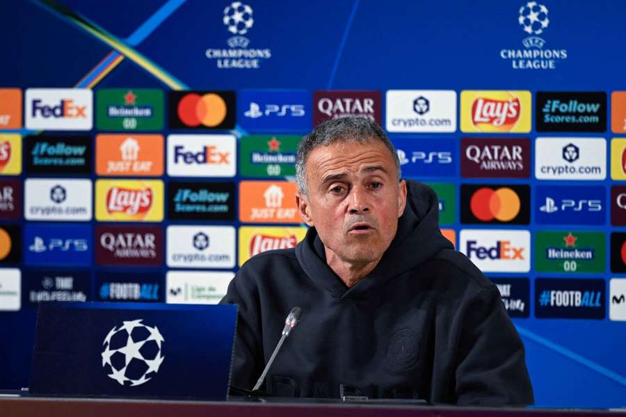 Luis Enrique en conférence de presse le 9 décembre 2025.
