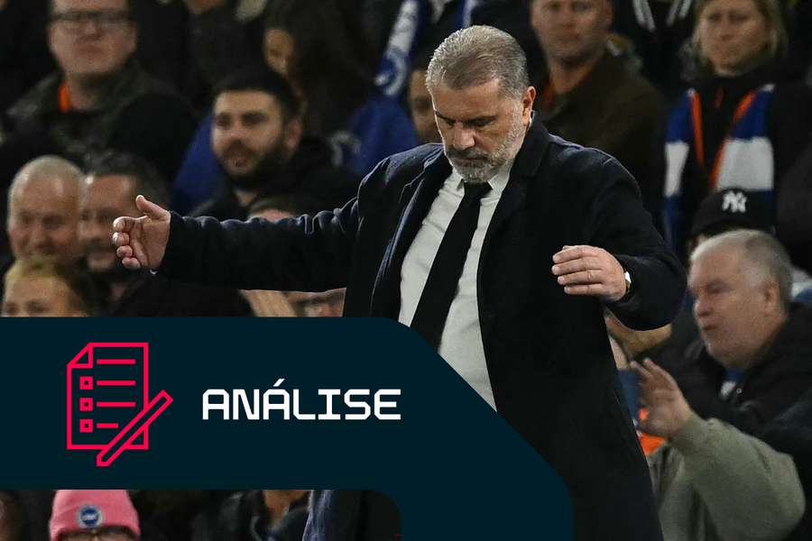 Ange Postecoglou irritado com a derrota frente ao Brighton