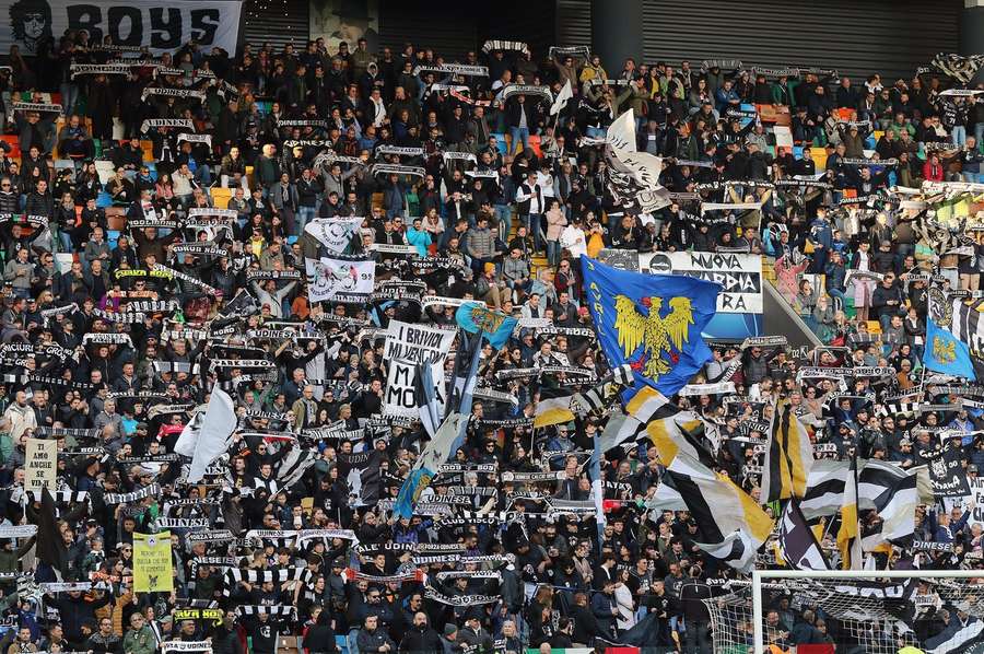 La curva nord dell'Udinese