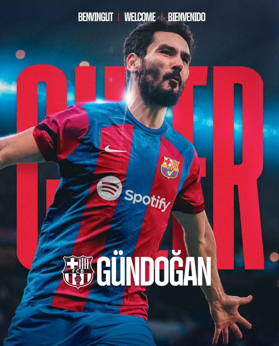 Gundogan é, até à data, a mais recente contratação do Barça.