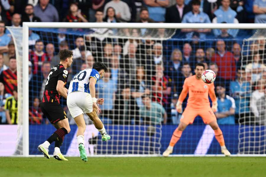 Julio Enciso netted a stunner for Brighton against the league champions