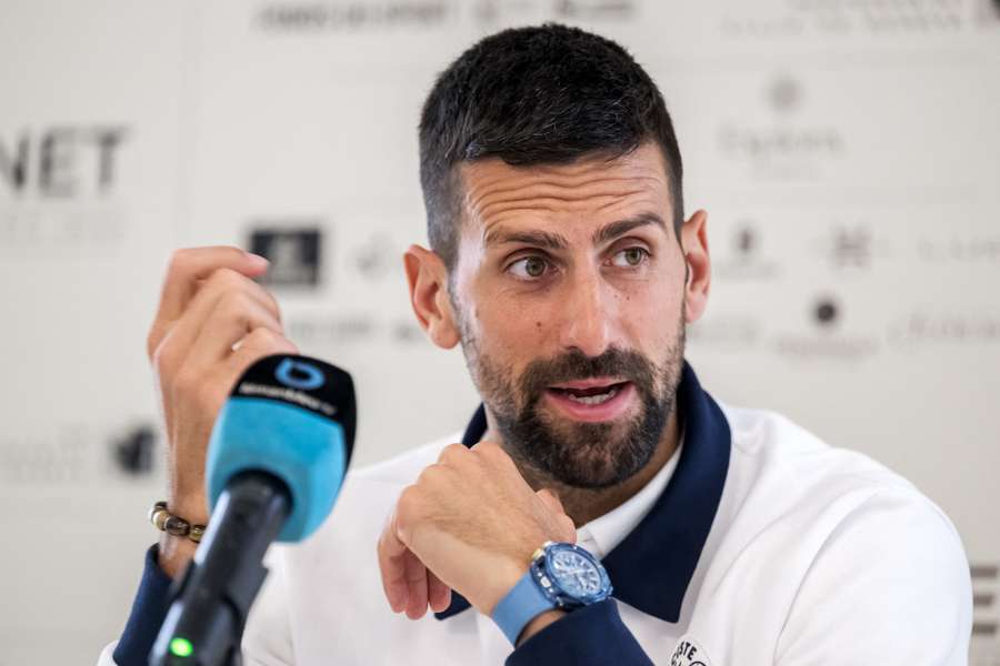 Djokovic, antes de jugar en Ginebra
