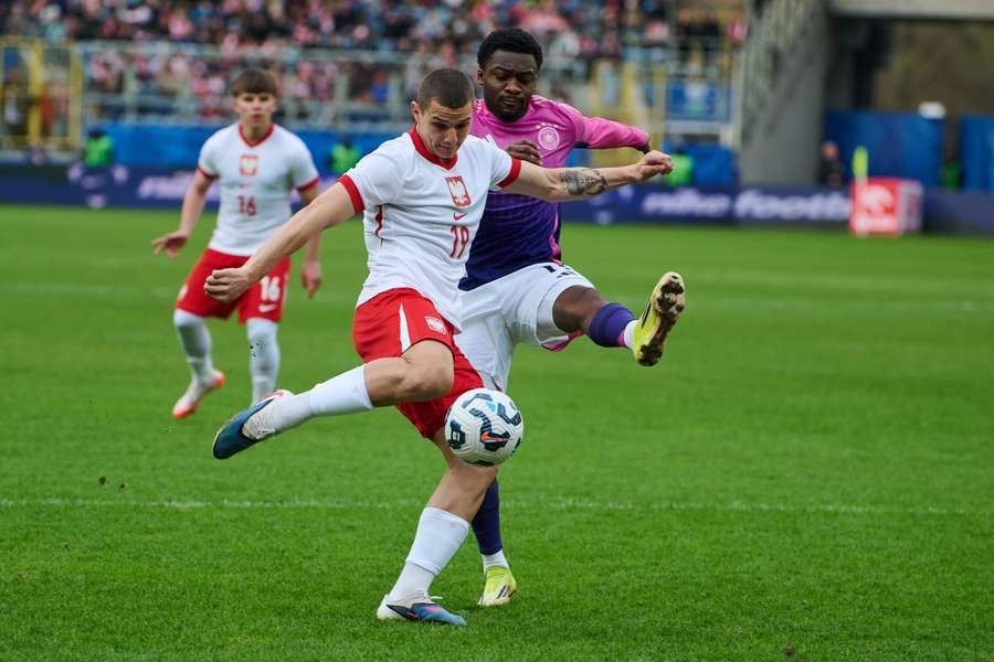 Ujęcie z meczu Polska – Niemcy w Lublinie