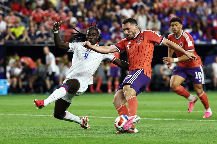 McGinn in action for Scotland McGinn in action for Scotland