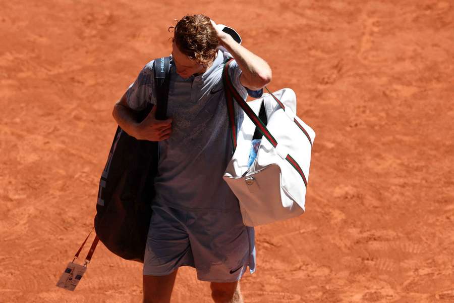 Sinner nach seinem Aus bei den French Open Sinner nach seinem Aus bei den French Open