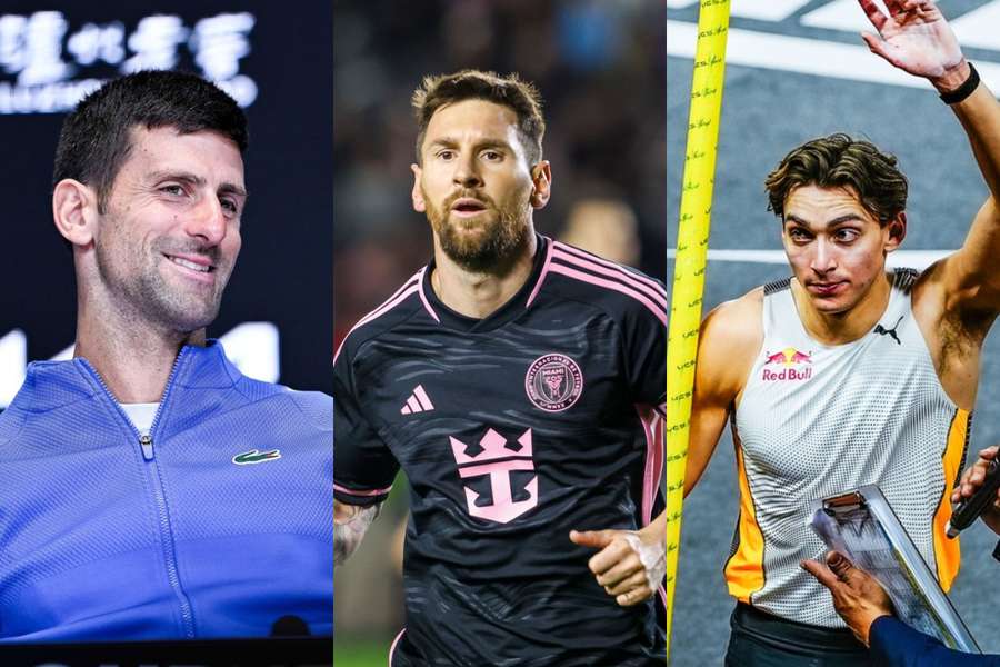 Novak Djokovic, Lionel Messi și Armand Duplantis