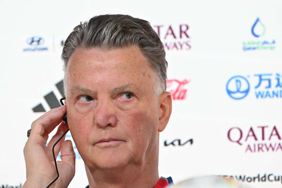 Louis Van Gaal in conferenza stampa